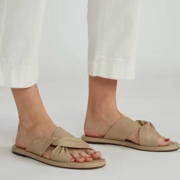 NEW Everlane The Day Twist Sandal in Warm Khaki, Women's Size 10, $148 - Picture 5 of 12